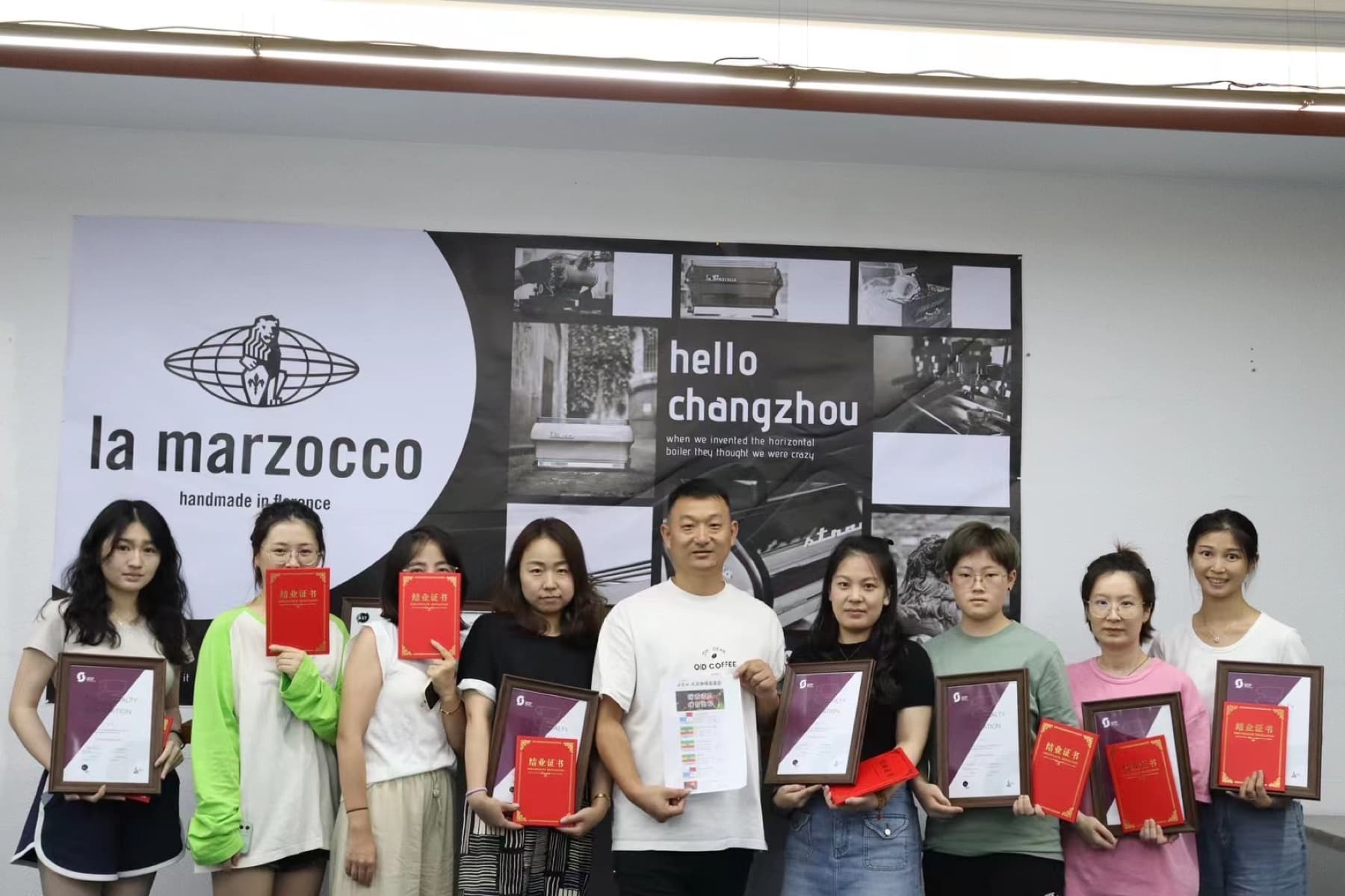 非常咖历届学员结课与证书合影